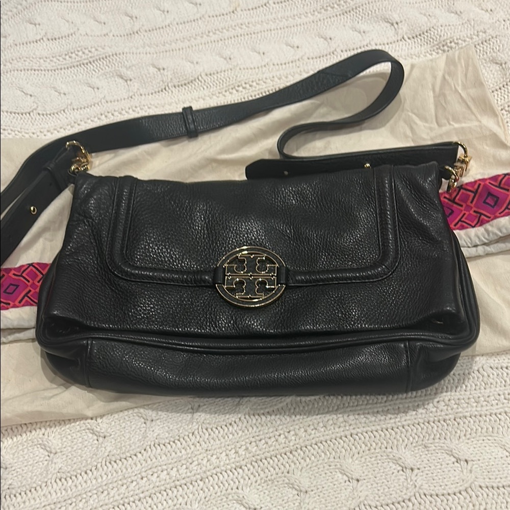 Tory Burch Black Leather Crossbody Bag